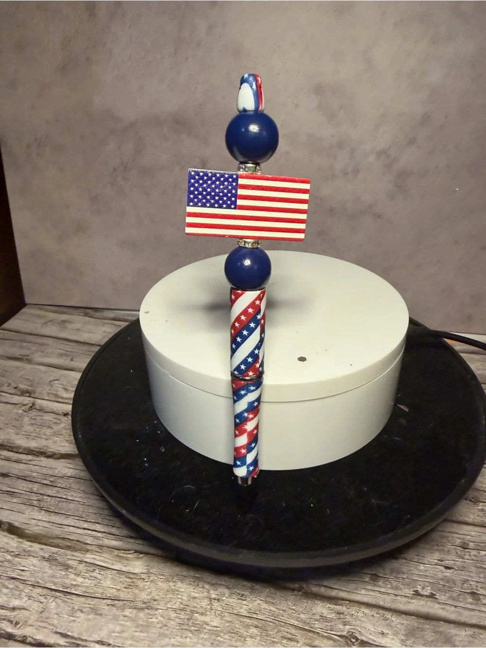 Patriotic Red White and Blue Decorative Pen - Unbranded